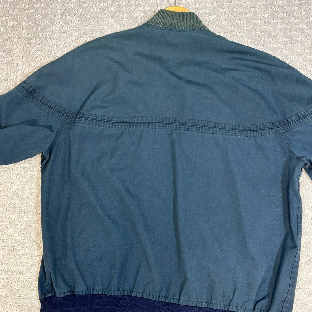 Vintage Sears The Men's Sportswear Jacket Size 40 Blue‎ Zip Up